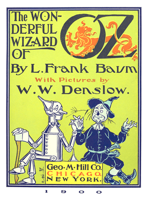 Original title page from The Wonderful Wizard of Oz