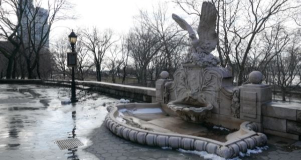 Hamilton Fountain in Riverside Park Manhattan.