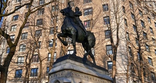 Joan of Arc Memorial in Riverside Park Manhattan.